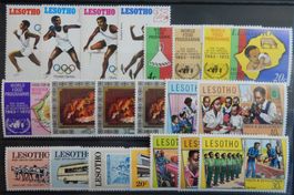 Lesotho Lot mit schönen postfrischen Werten ** Lot III