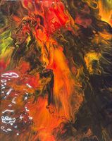 Acrylbild Nr. 6330, Grösse 25x30cm, Handgemaltes Unikat