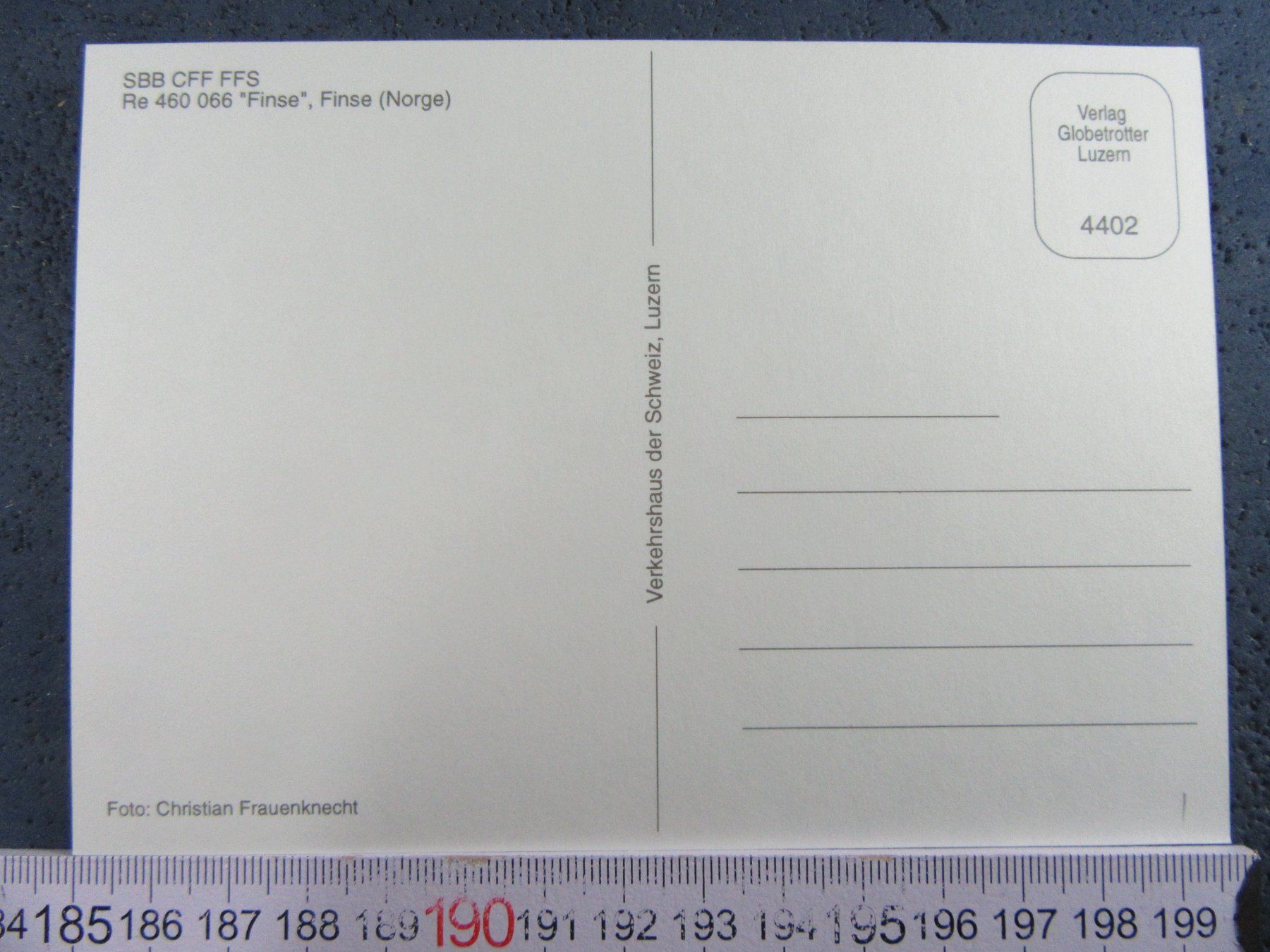 Cartoline postali: BAHN SCHWEIZ SBB Re460 " FINSE NORGE " AK – Usato da Ettingen venduto da Hausi4711 1