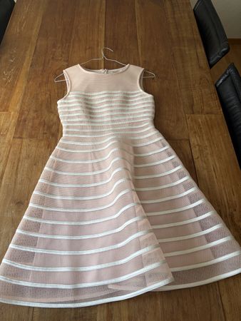 Jake's Cocktail Dress Pink Striped Grösse  36 