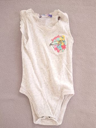 Baby Girl Body Lupilu Gr. 86/92 12-24Mt Hellgrau meliert