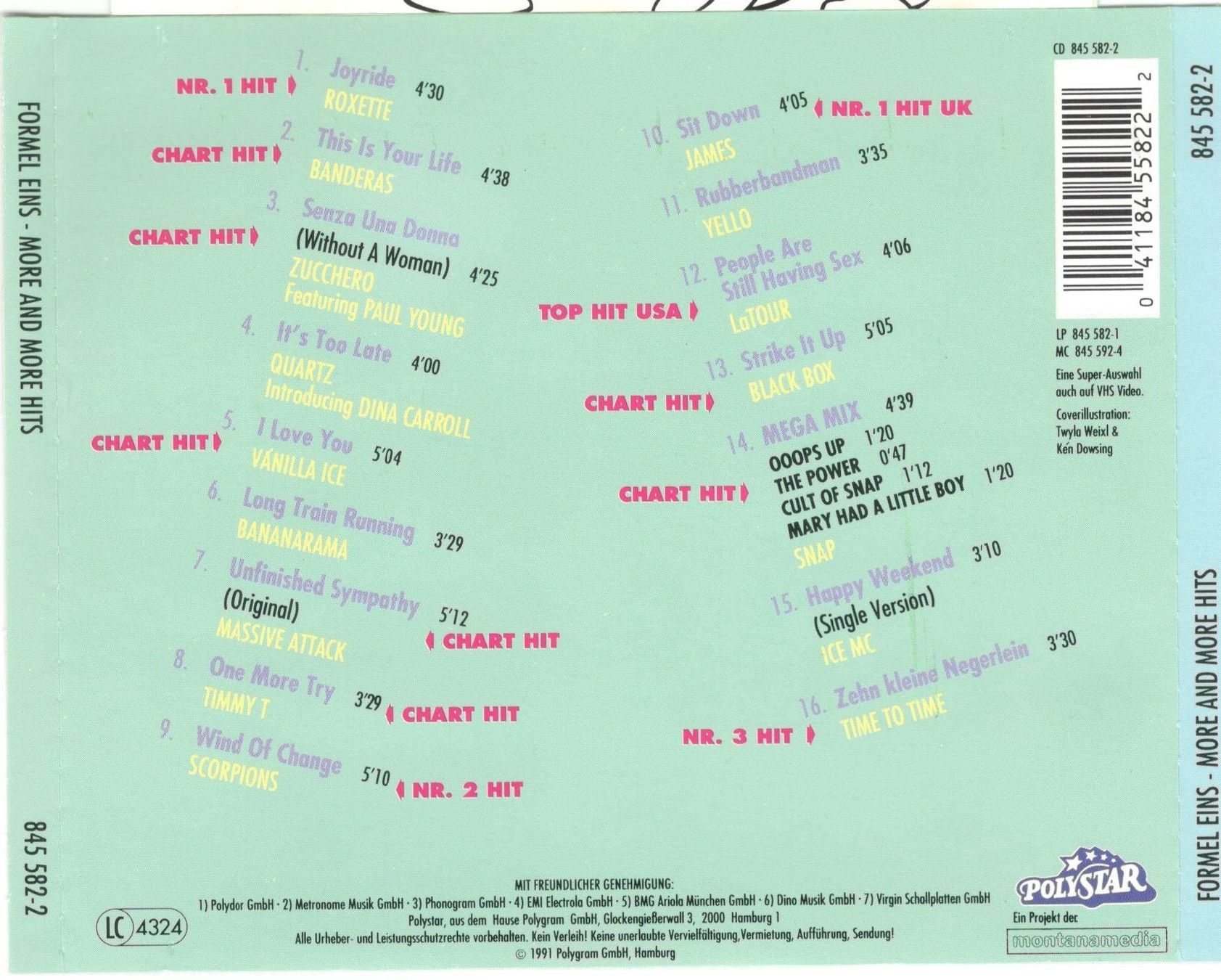 CD: Formel Eins CD More And More Hits! – Usato da St. Margarethen TG venduto da ursk10 1