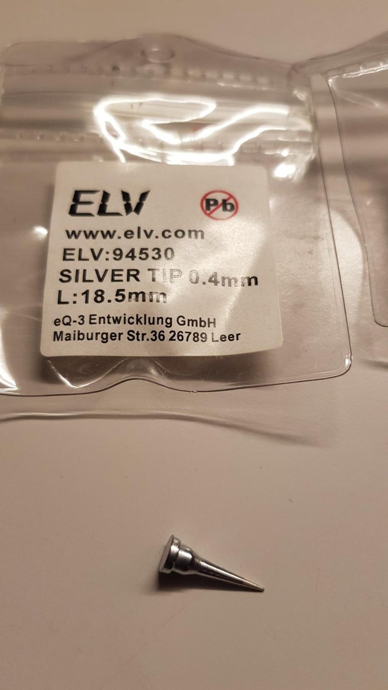 Tutti gli attrezzi: 4 Lötspitzen ELV Silver Tip, neu – Nuovo e nell'imballaggio originale da Frauenfeld venduto da Tozz 4