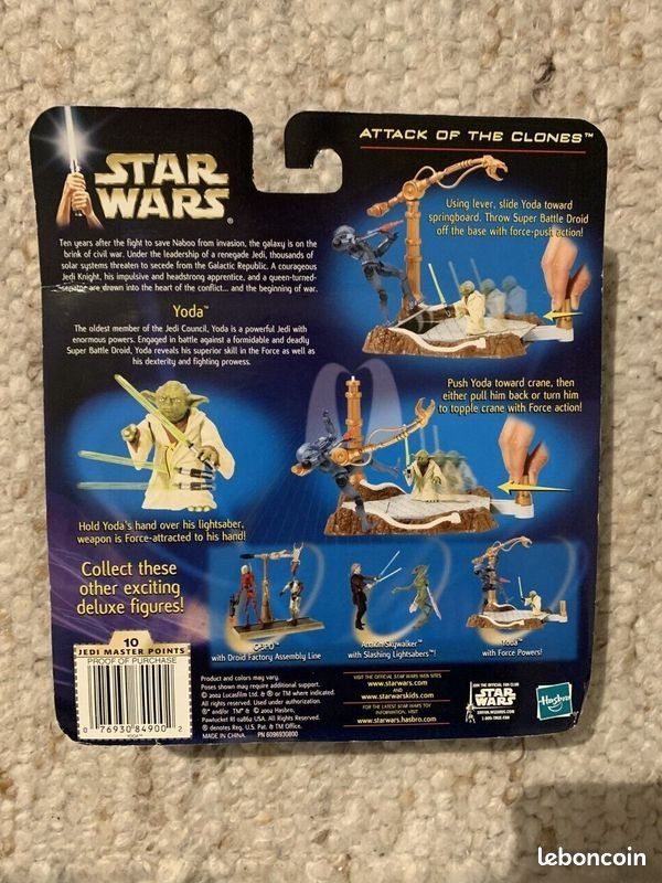 Hasbro Spielzeuge: Star Wars Saga AOTC 2002 - Yoda with Force Powers – Neu und originalverpackt aus Gimel von marchaux2006 1