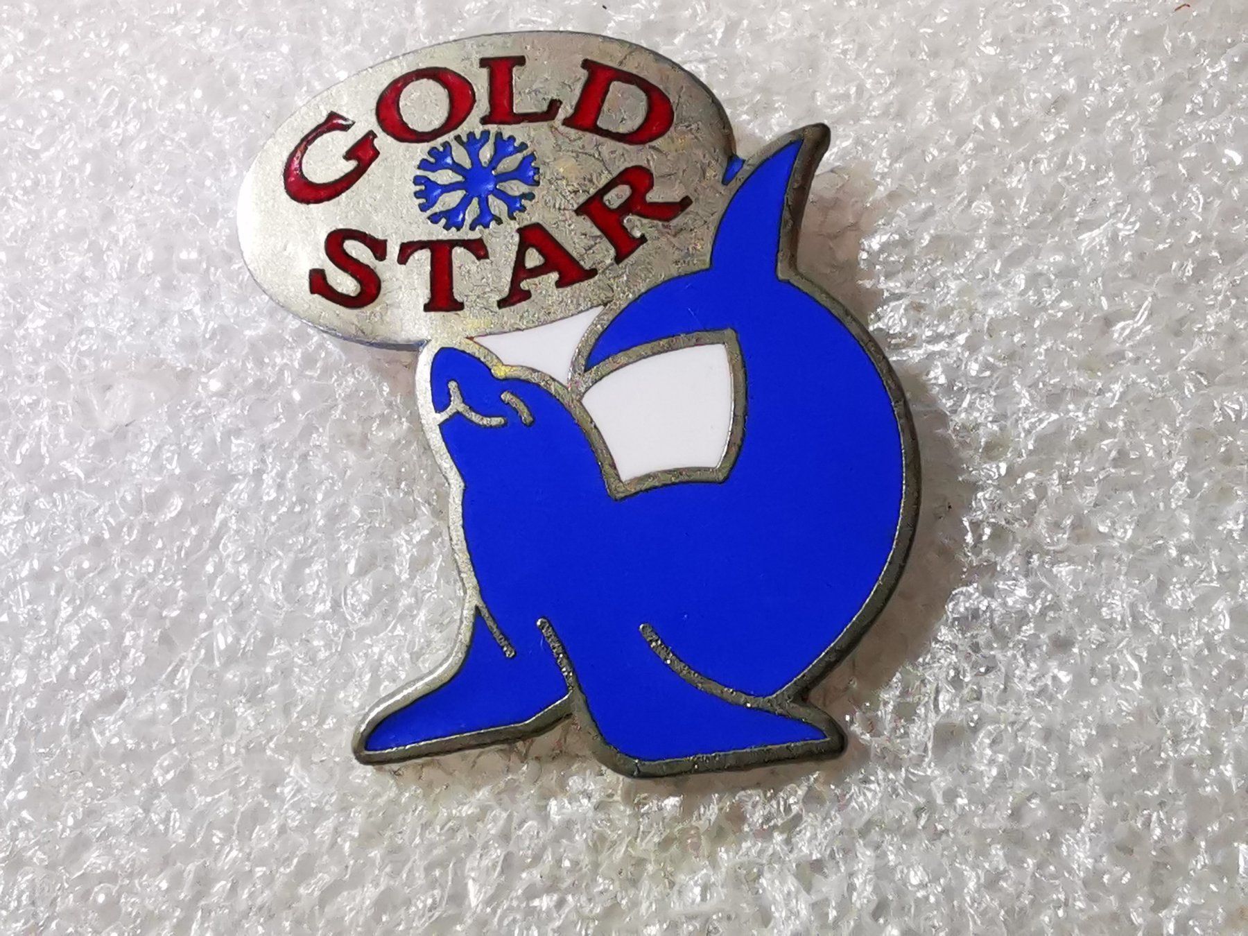 Placchette & Badge: Ansteckpin 26: Gold Star – Usato da Oppligen venduto da Pin-Fall-Shop