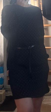 Marc Cain Kleid Gr. 36 mit Gurt - schwarz - Neuwertig