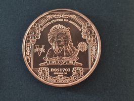 USA 1 Oz .999 Copper, 5$ Banknote