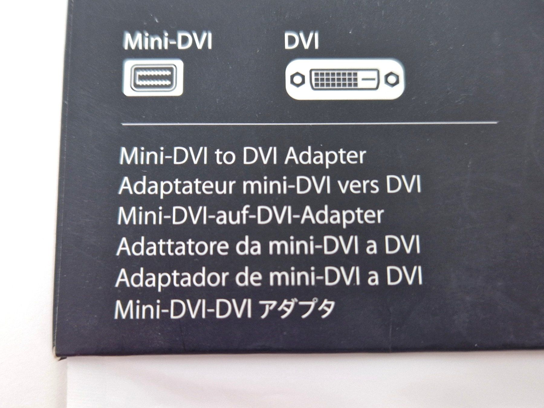 Apple Laufwerke & Adapter: Apple Mini-DVI to DVI Adapter – Neu (gemäss Beschreibung) aus Basel von Restwert_Basel 2