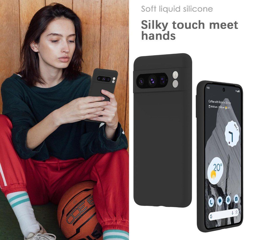 Cover & Protezioni schermo: Google Pixel 8 Pro Hülle Case black matt TPU dünn weich – Nuovo e nell'imballaggio originale da Rorschacherberg venduto da elektrofreak 3