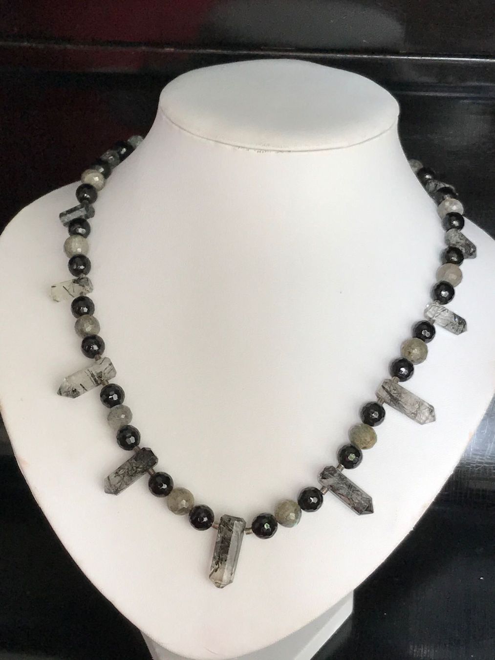 Onyx Colliers: Labradorit, Rutilquarz, Onyx Collier NEU – Neuf (Voir description) à Basel par Chili007 7