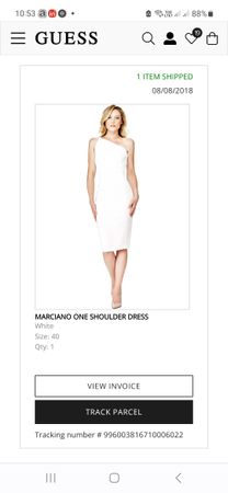 Robe blanche Guess Marciano EU 40