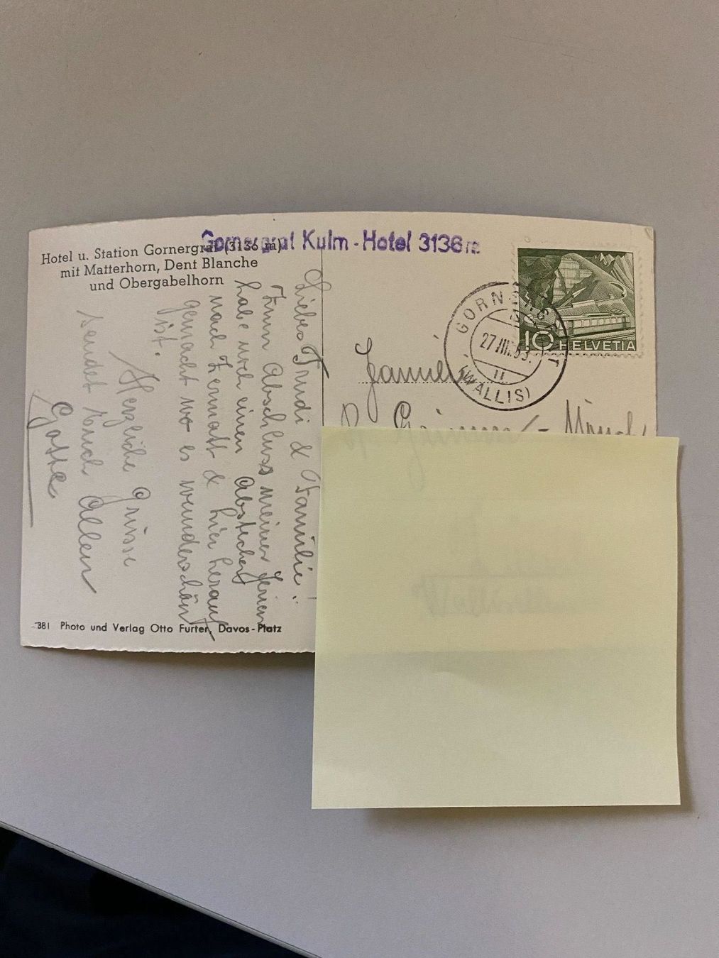 Cartes postales: Alte Ansichtskarte Gornergrat Matterhorn – D'occasion à Rüdlingen par Lichee 1