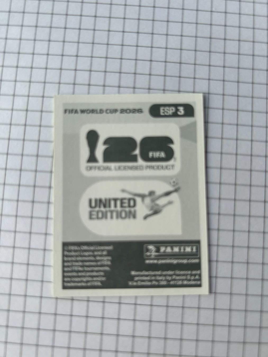Panini Sammelbilder & Trading cards: Panini FIFA World Cup 2026 - ESP 3 – Gebraucht aus Zumikon von meter03 1