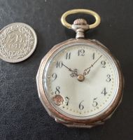 Antike Schweizer 0.800 Silber Galonne Taschenuhr – Cylindre