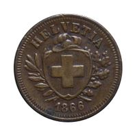 1 Rappen 1866