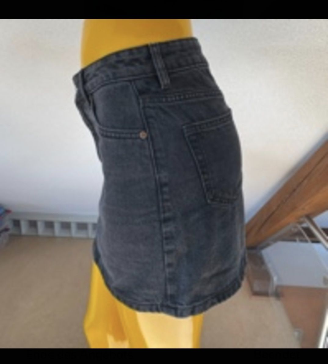 Mango Gonne: Schwarzer Jeansrock von Mango, Grösse XS – Usato da Klingnau venduto da vollmond36 2