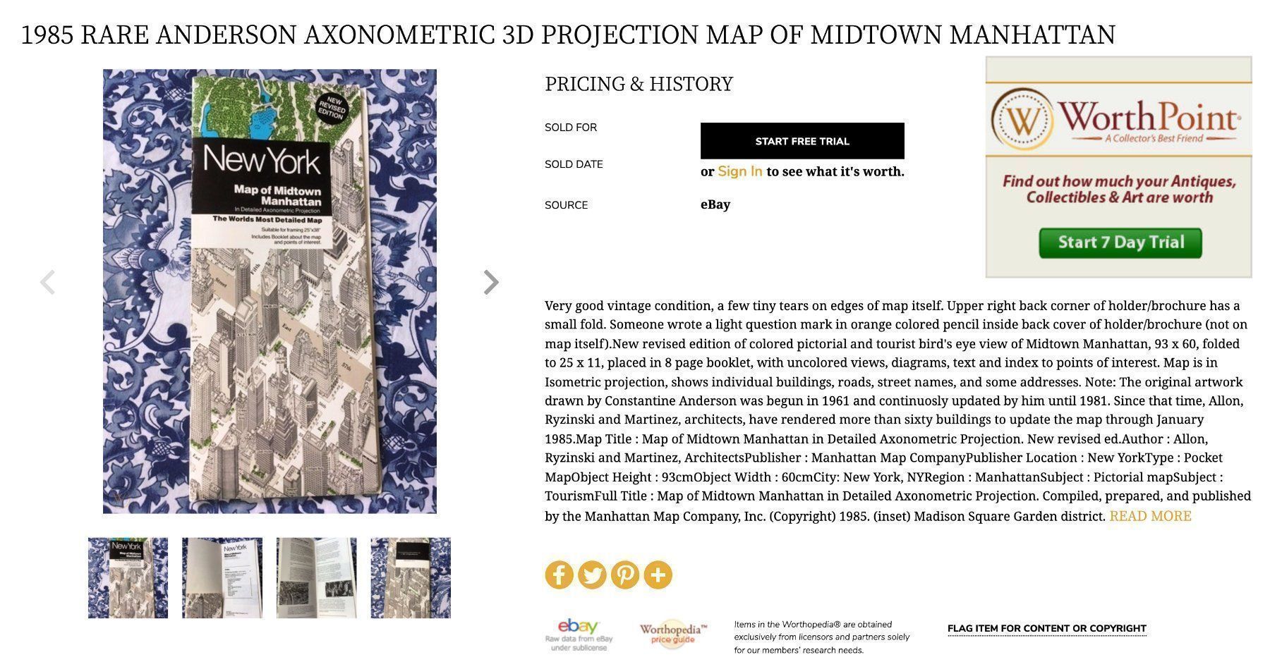 Landkarten & Atlanten: NYC New York City Map Manhattan Original – Gebraucht aus Zürich von its-love 9