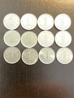 France, lot 12 X 1 centime 1962 à 1969