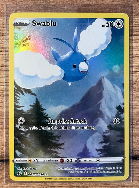 Swablu Gg2770 Pokemon Galarian Gallery Crown Zenith Kaufen Auf Ricardo 