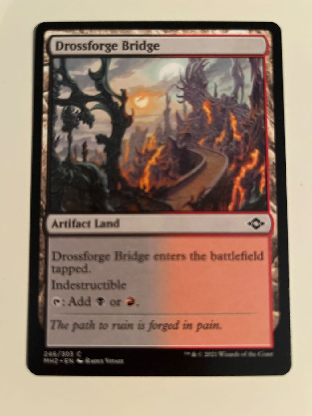Magic The Gathering Carte collezionabili: 1 x Drossforge Bridge - Magic: The Gathering - MtG – Usato da Kriens venduto da Shadi1980