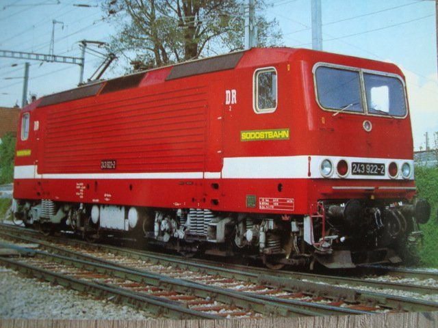 Ansichtskarten: SOB Schweizerische Südostbahn DR E-Lok E243 922-2 – Neu und originalverpackt aus Thun von Abigboss