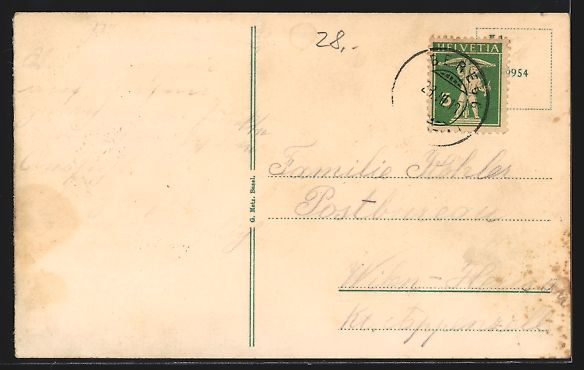 Cartoline postali: Sankt Anton, Alpenpanorama vom Rössli a – Usato da Berlin venduto da bartko-reher 1