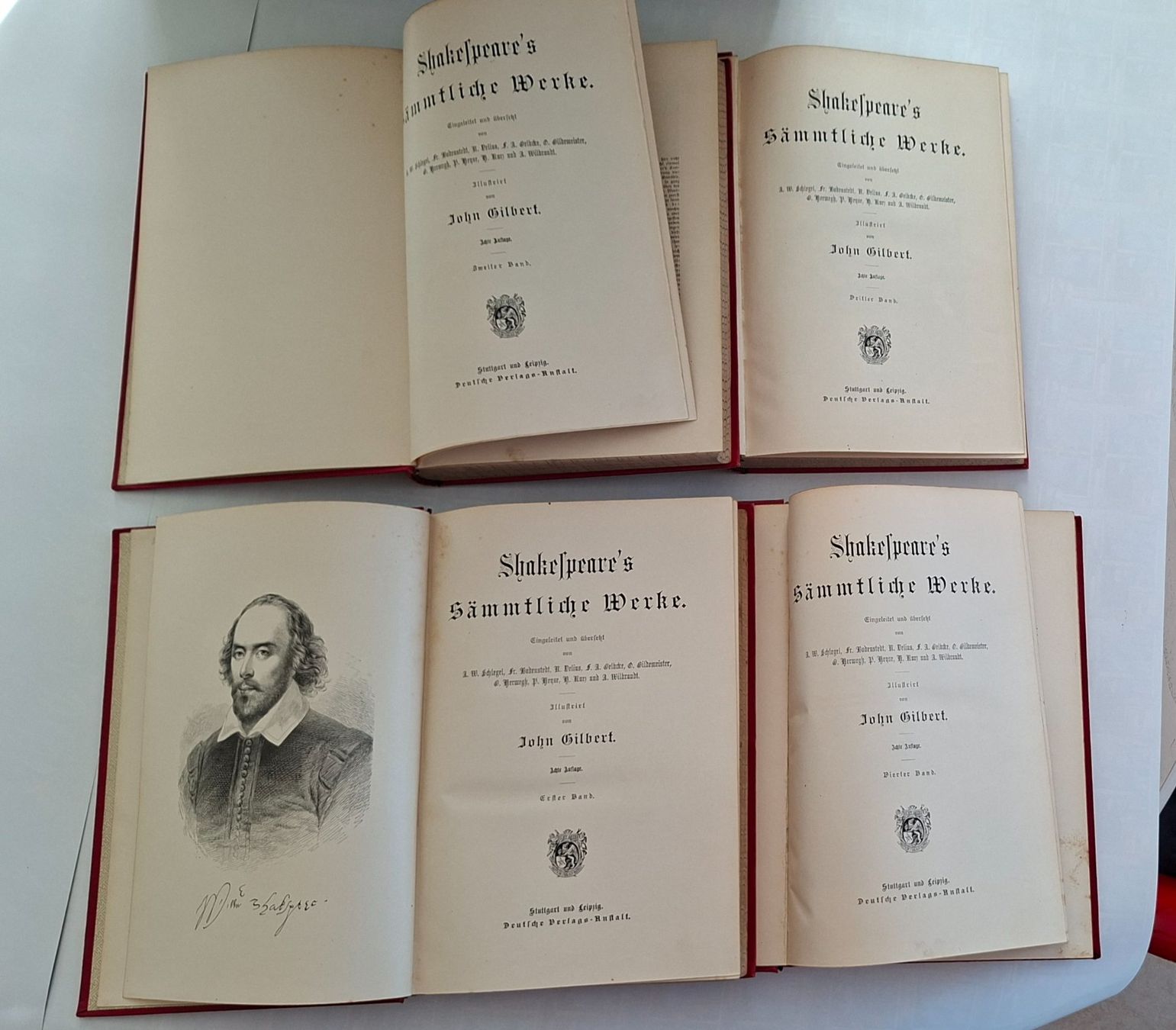 Libri: Shakespeare's Werke, illustriert, 4 Bände John Gilbert – Usato da Opfikon venduto da Diversamente 5