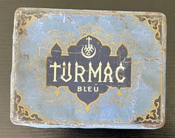 Dose Blechdose *TURMAC BLEU* Klappdose selten Sammler Deko