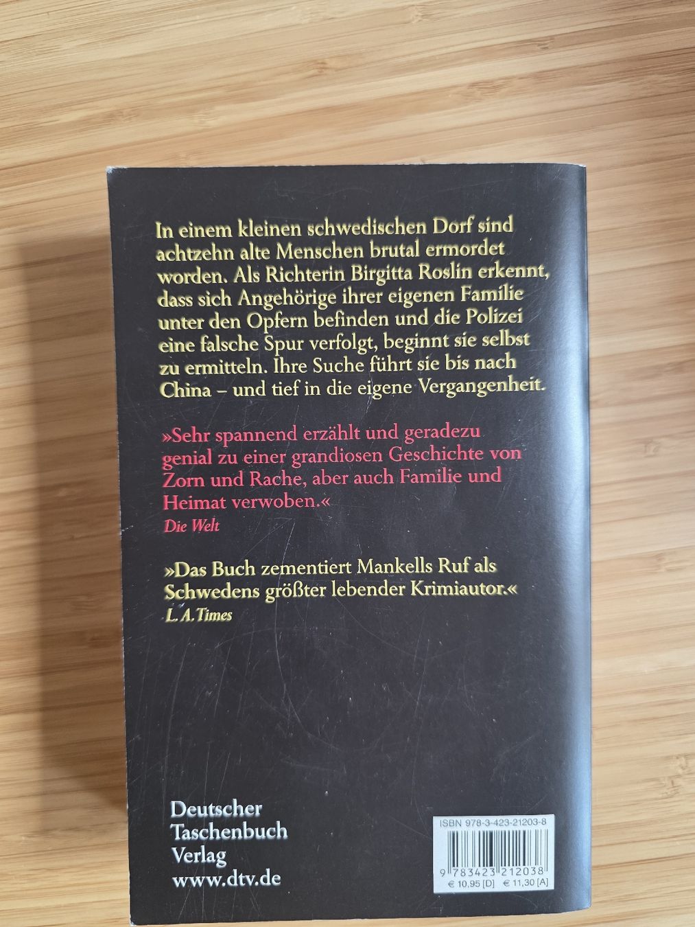 Libri: Henning Mankell - Der Chinese – Usato da Adlikon venduto da Clara28 1