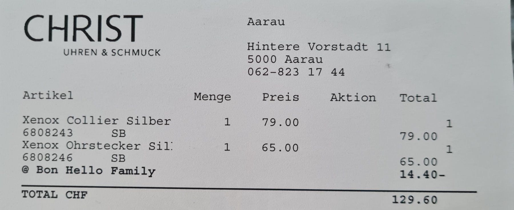 Catenine: XENOX Kette mit passenden Ohrstecker – Nuovo e nell'imballaggio originale da Oberentfelden venduto da Eros09 2