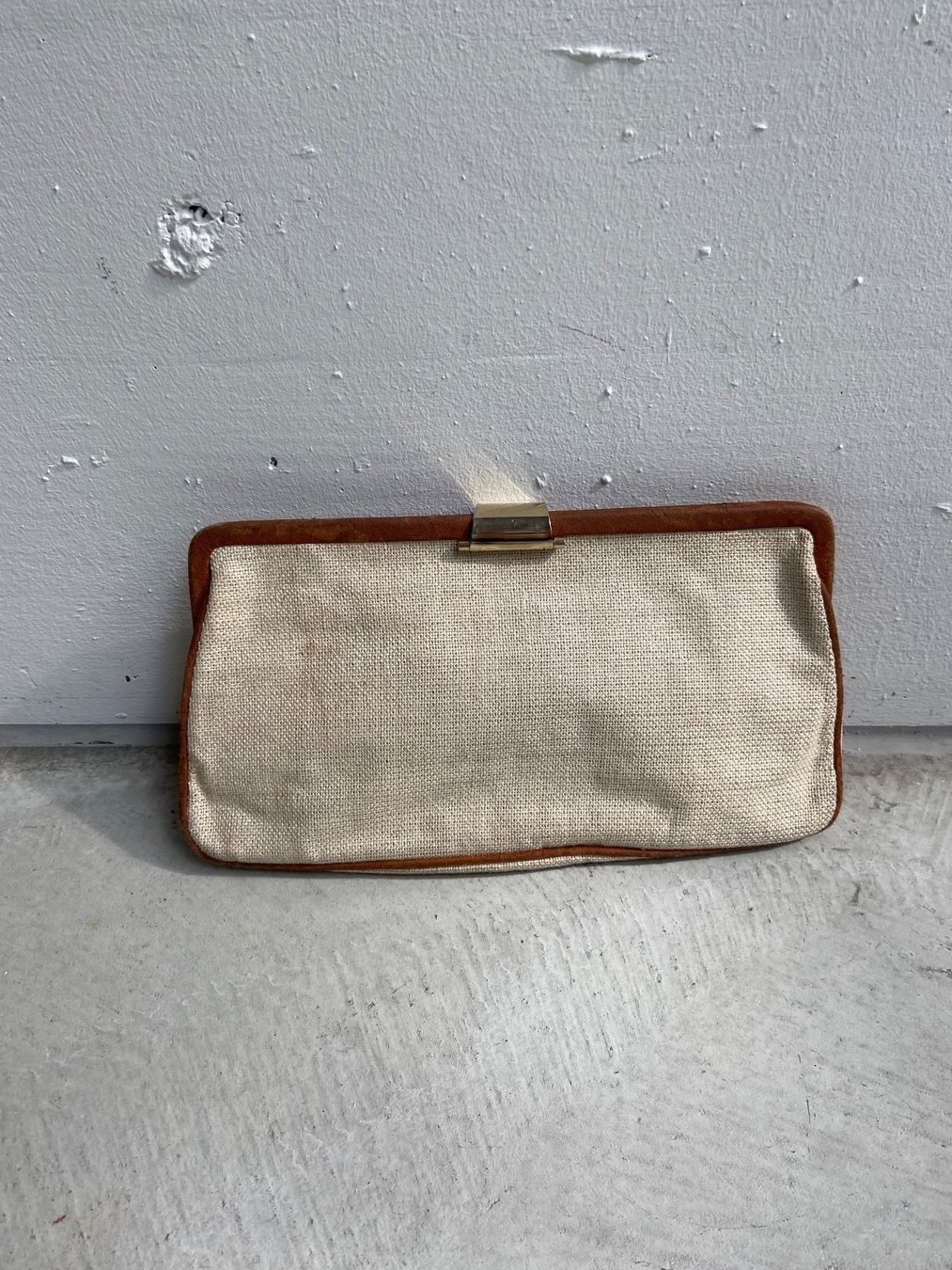 Borse da donna: 80s Vintage Leinen Clutch – Usato da Zürich venduto da enjoyxvintage 4