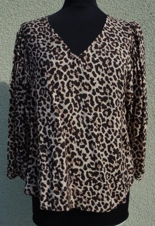 Bluse MbyM Leo beige braun Gr. M / 38 Leopard print