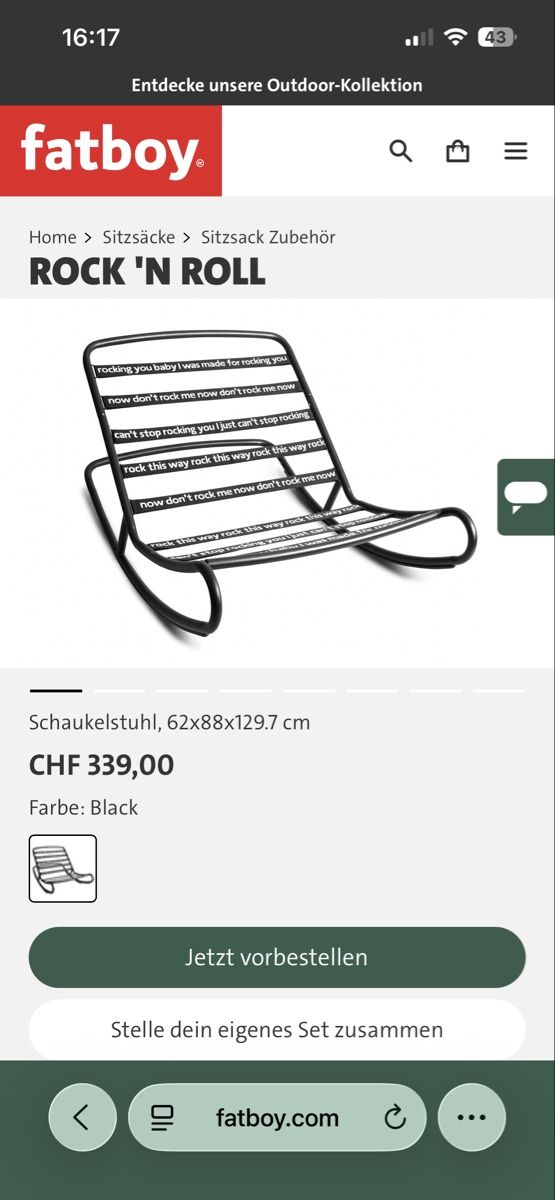 Autre balançoires de jardin: Fatboy Zubehör – D'occasion à Lachen SZ par Ch.R.