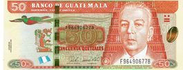 Guatemala 50 Quetzales 2018 P-125c UNZ