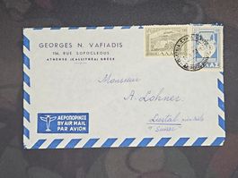 CL25 Enveloppe + Timbre Grèce 1953