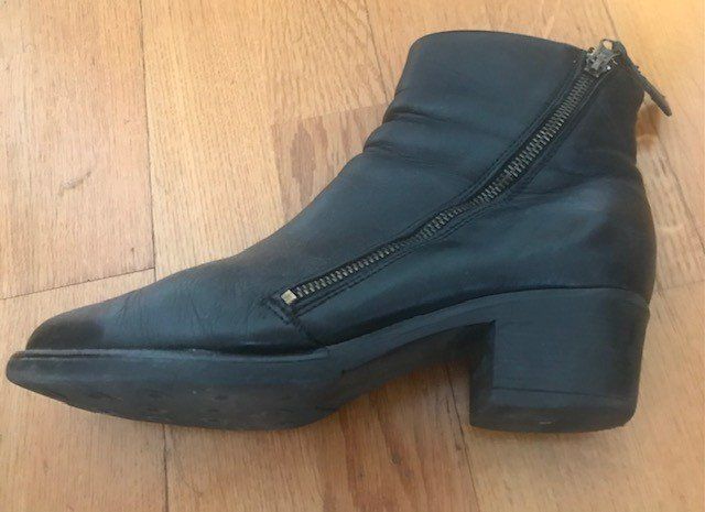 Scarpe da donna: Stifletten, Gr. 40, Leder, Marke: Werner – Usato da Basel venduto da machplatz 8