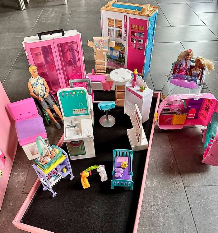 BARBIE LA CASA Villa Terrasse Mattel anni 80 scatola europea COMPLETA