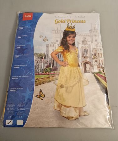 Fasnachtskostüm Prinzessin gelb 3 bis 5 Jahre Neu