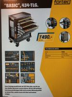 Werkstattwagen Fortec swiss BASIC 434-tlg.
