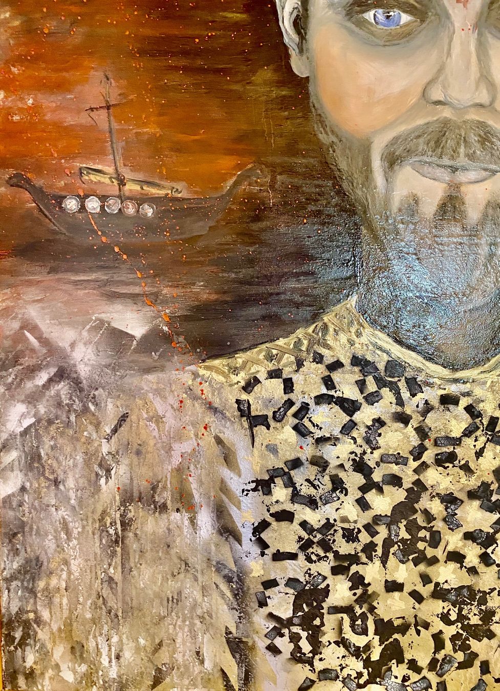 Dipinti: Wikinger.Oil Leinwand Bild Kunst Doks – Nuovo e nell'imballaggio originale da Beromünster venduto da dok_b8mf 4
