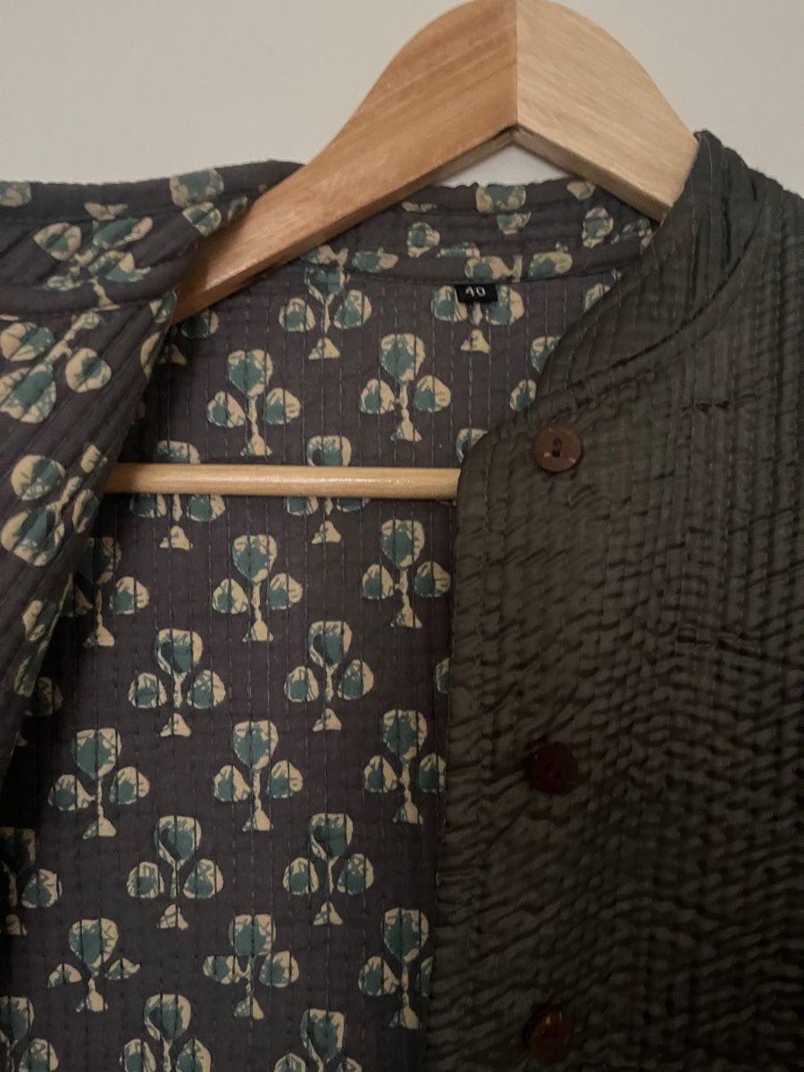 Gilet & Giacche senza maniche: Silbrig graue Veste aus Indien, S – Usato da Zürich venduto da wnbrg_a 1