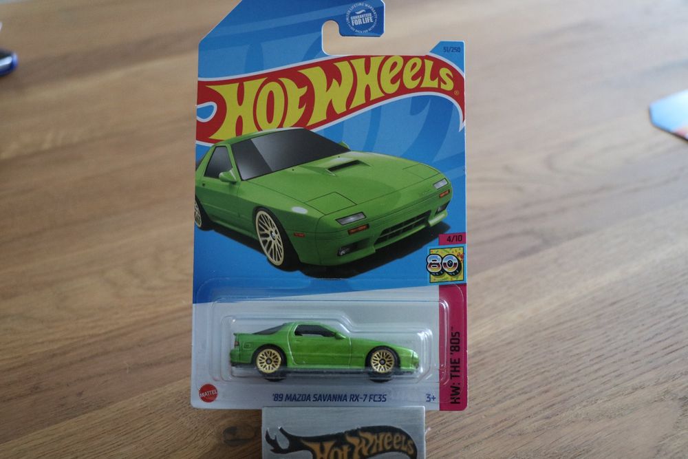 Hot Wheels 2023 HW: The 80's #51 '89 Mazda Savanna RX-7 FC3S Nera - 1/64 Diecast