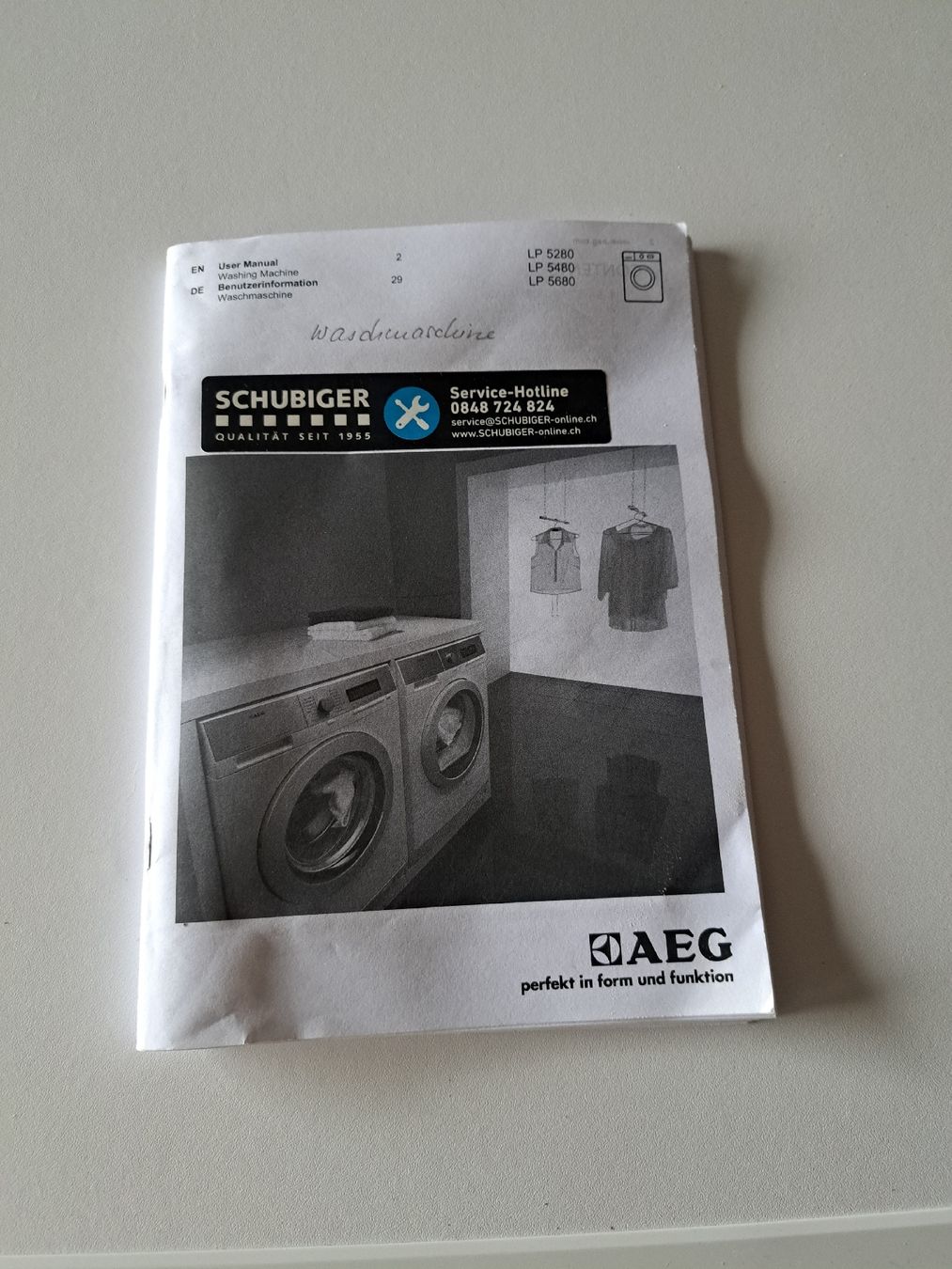 AEG Lavatrici: AEG LP5480 Waschmaschine – Difettoso da Wattwil venduto da sunicheyenne 1