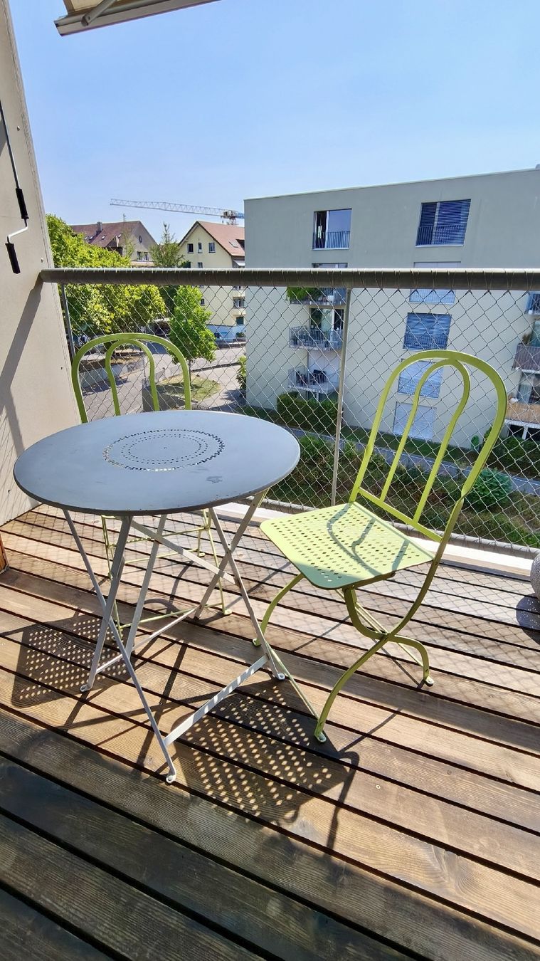 Tavoli: Edith Anderegg Balkontisch mit 2 Stühlen  – Usato da Bern venduto da ral_69tr
