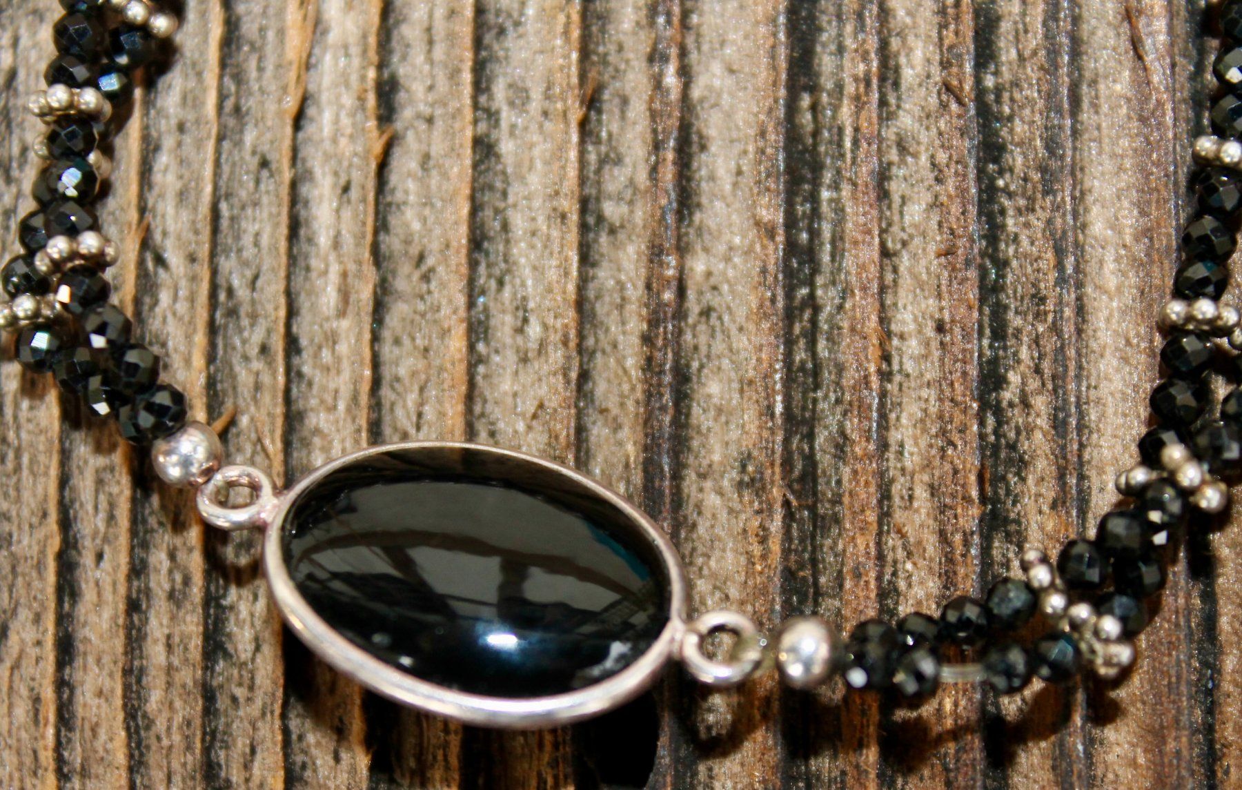 Bracciali & Braccialetti: Elastisches Bracelet, Silber mit Onyx (neu) – Nuovo (secondo la descrizione) da Kirchlindach venduto da hekilida 3