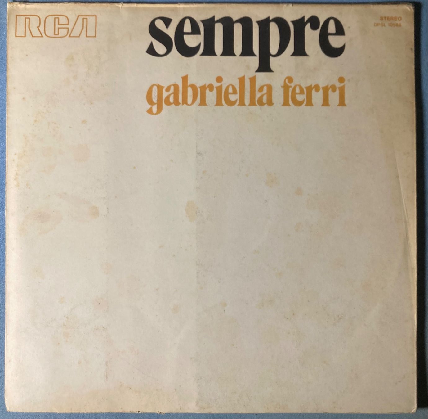 Dischi in vinile: GABRIELLA FERRI - SEMPRE – Usato da Poliez-Pittet venduto da Newtown-Records