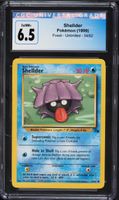 Vintage 1999 Pokemon Fossil Shellder #54 CGC 6.5 EXMT+