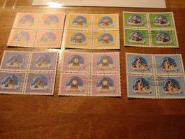 Satz Dauermarken "Schneekugeln", 2000. FDC + 4erblocks ET-o