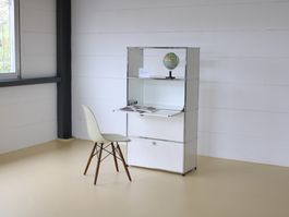 USM Haller Highboard 1x4 | Reinweiss | Neuwertig