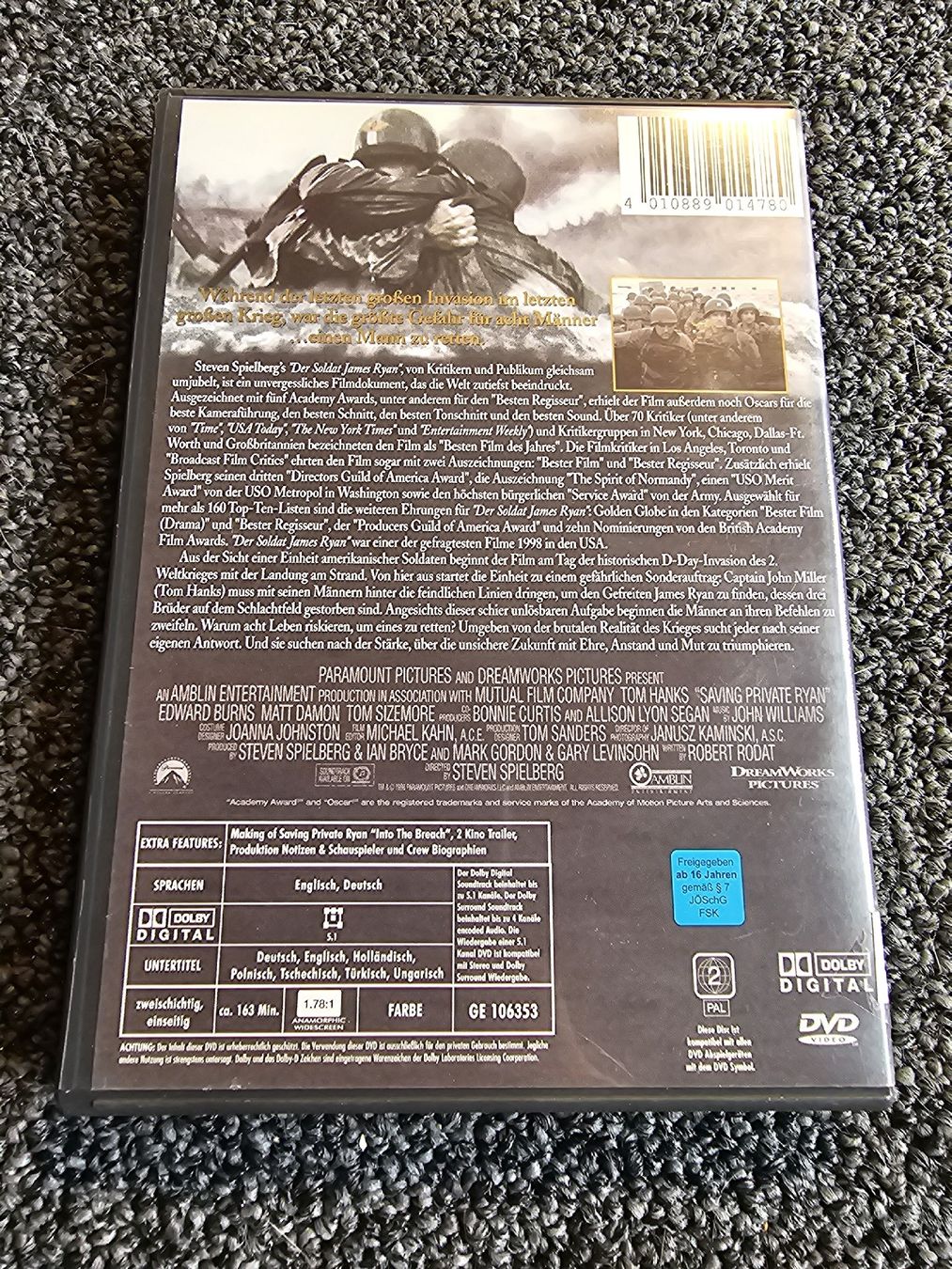 Tutti i DVDs: Der Soldat James Ryan (20966) – Usato da Ruswil venduto da jan_bxl5 1